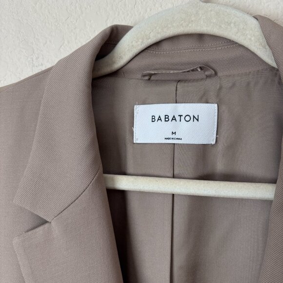 Aritzia Babaton Wool Blend Agency Blazer in Taupe - Picture 2 of 11